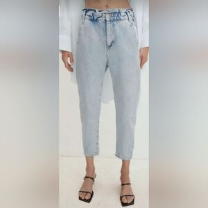 Zara Baggy Paperbag Waist Women's Jeans Size 0
